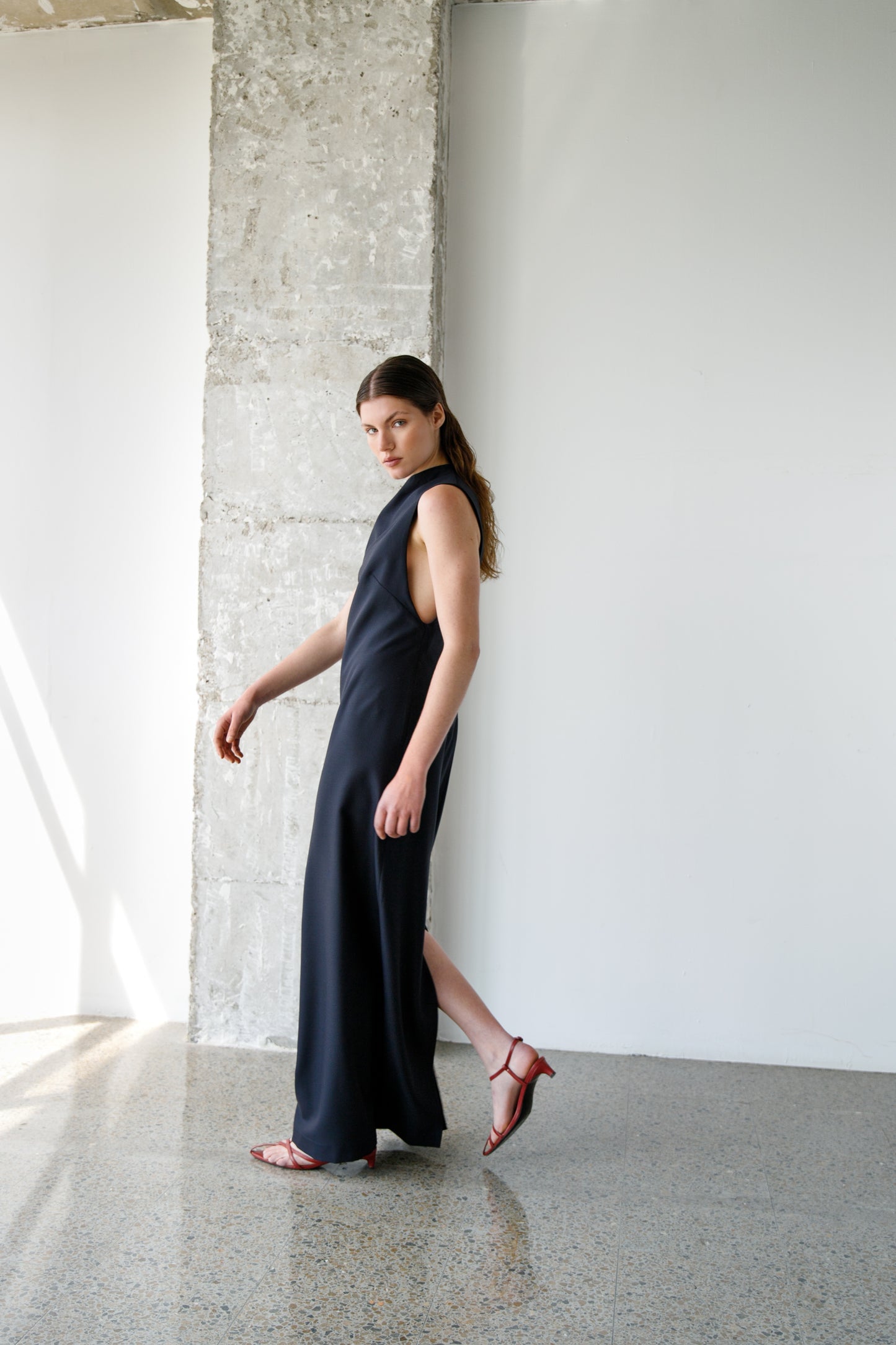 VESTIDO MAXI SISA PRONUNCIADA