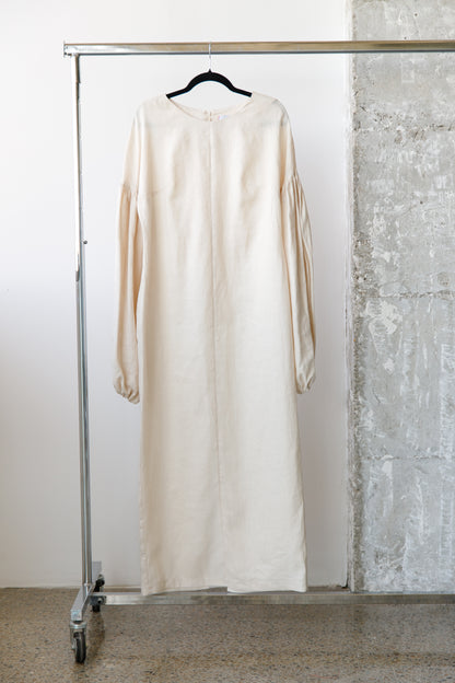 VESTIDO LINO MANGA GLOBO