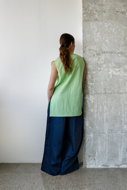 BLUSA LINO ESCOTE V